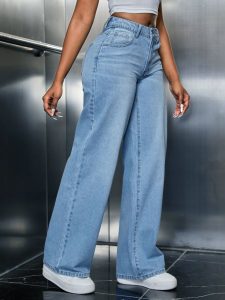 high-waisted wide-leg Jeans
