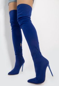 knee high stretch boots